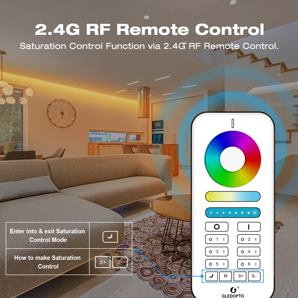 Zigbee3.0 5In1 Mini LED Controller Wireless Control DC5-24V Zigbee3.0 5In1 Mini LED Controller Wireless Control DC5-24V